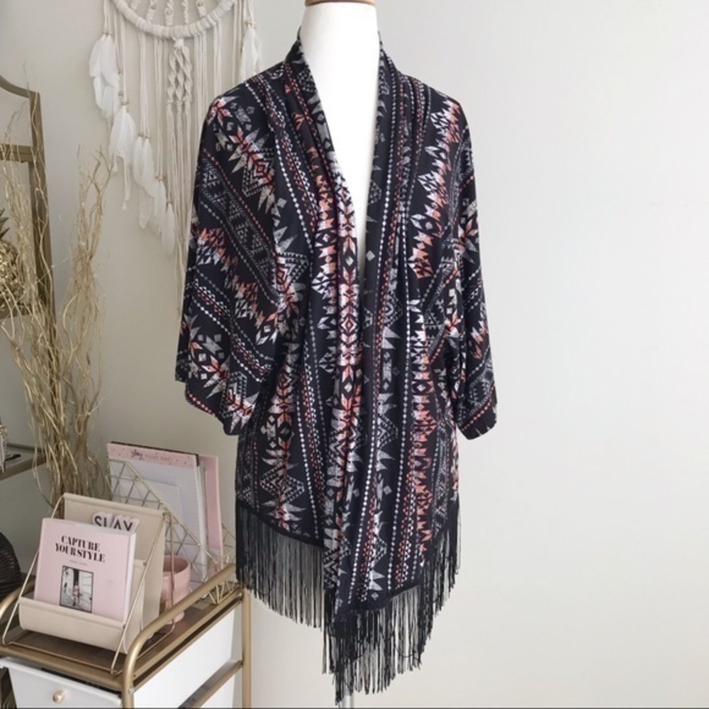 French Laundry Women's Woven Printed Kimono
